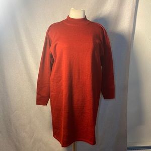 BURGH SCOTT Women’s Red Knitted Dress Size L-XL